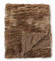 Ribbed Faux Fur Throw Blanket - 60 inch